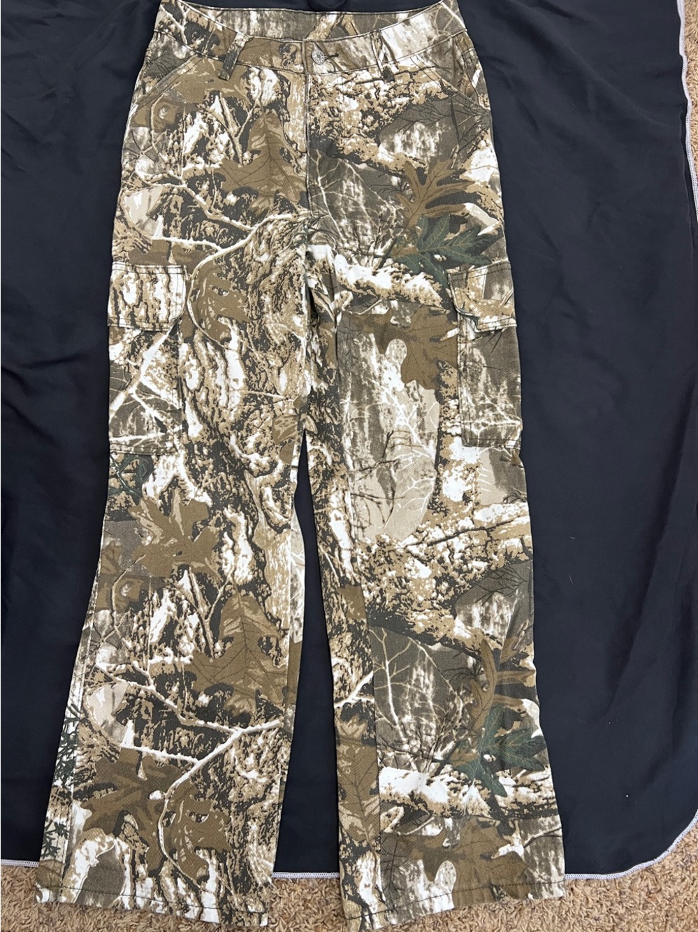 Women’s Wide Leg Camo Cargo Pants - Brown/Green SHEIN